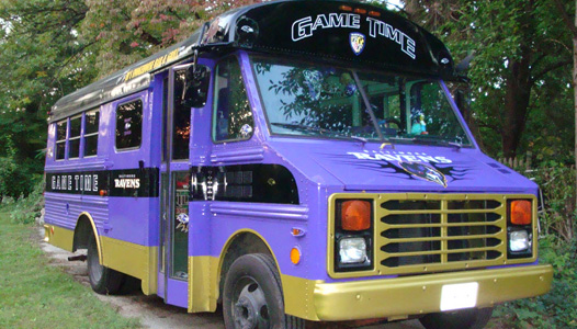 Baltimore Ravens Tailgate Bus