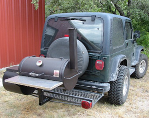 Tailgate Pit Barbecue on Jeep