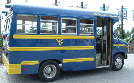 West Virginia Tailgate Short Bus